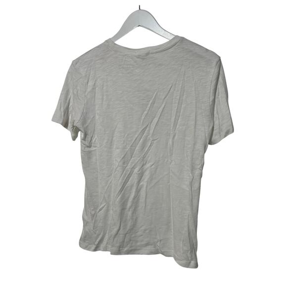 SPLENDID TOP WOMENS XSMALL BASIC CREW NECK SHORT SLEEVE SLUB TEE SHIRT WHITE - Picture 5 of 12